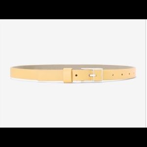 WHBM Soft Yellow Skinny Belt NWT
